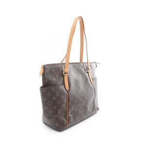 Louis Vuitton Tote Totally Leather Monogram Bag Canvas Brown